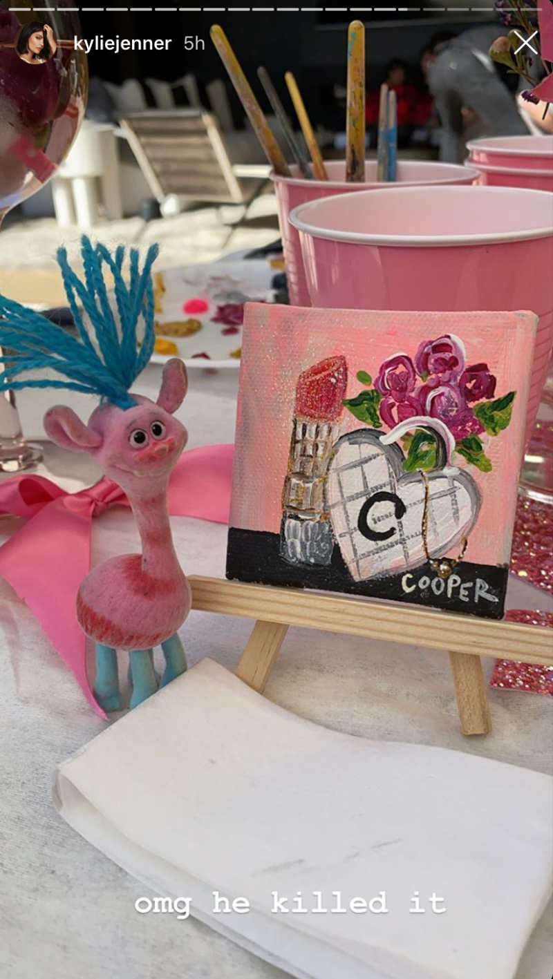 Kylie Jenner Valentine's Day Drink and Draw Party Cooper Doll