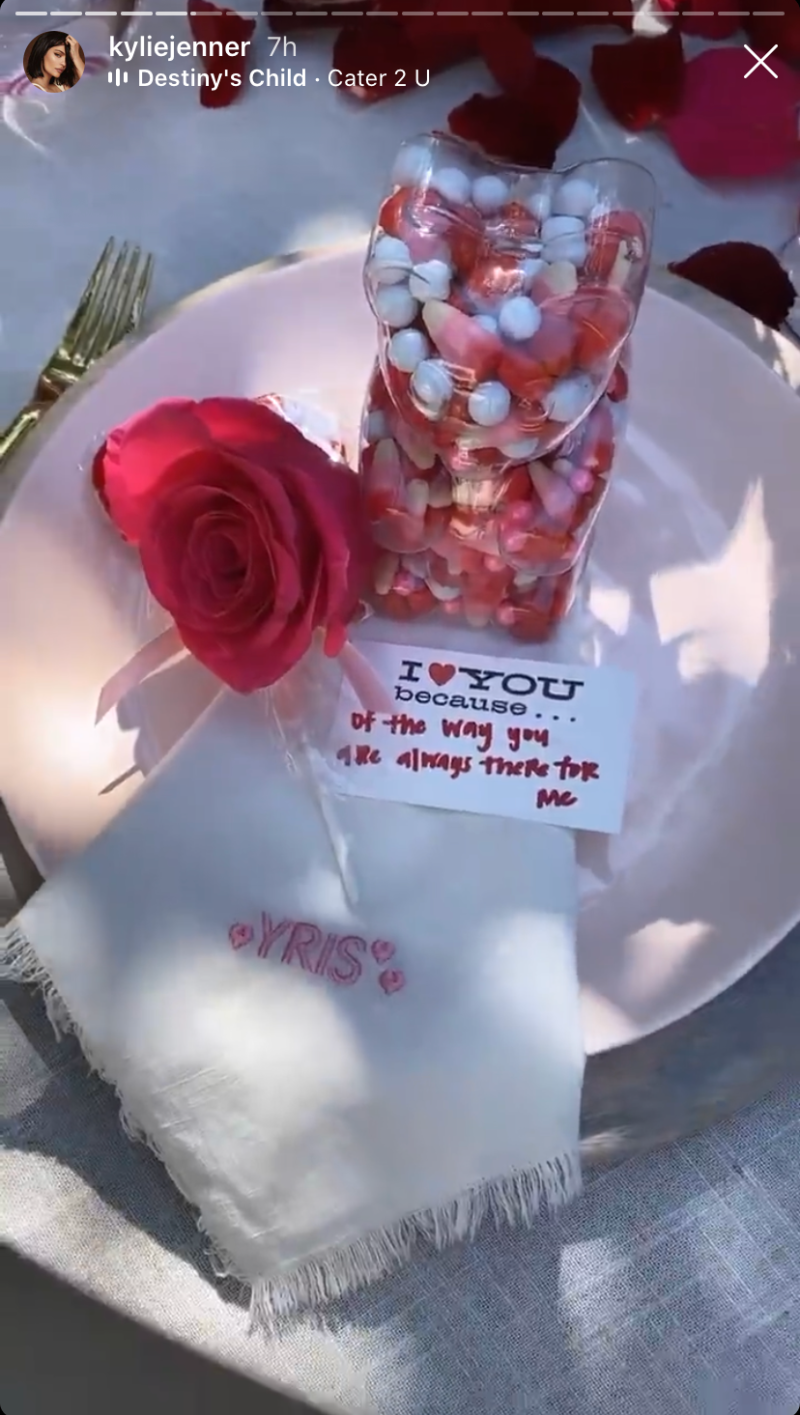 Kylie Jenner Valentine's Day Drink and Draw Party
