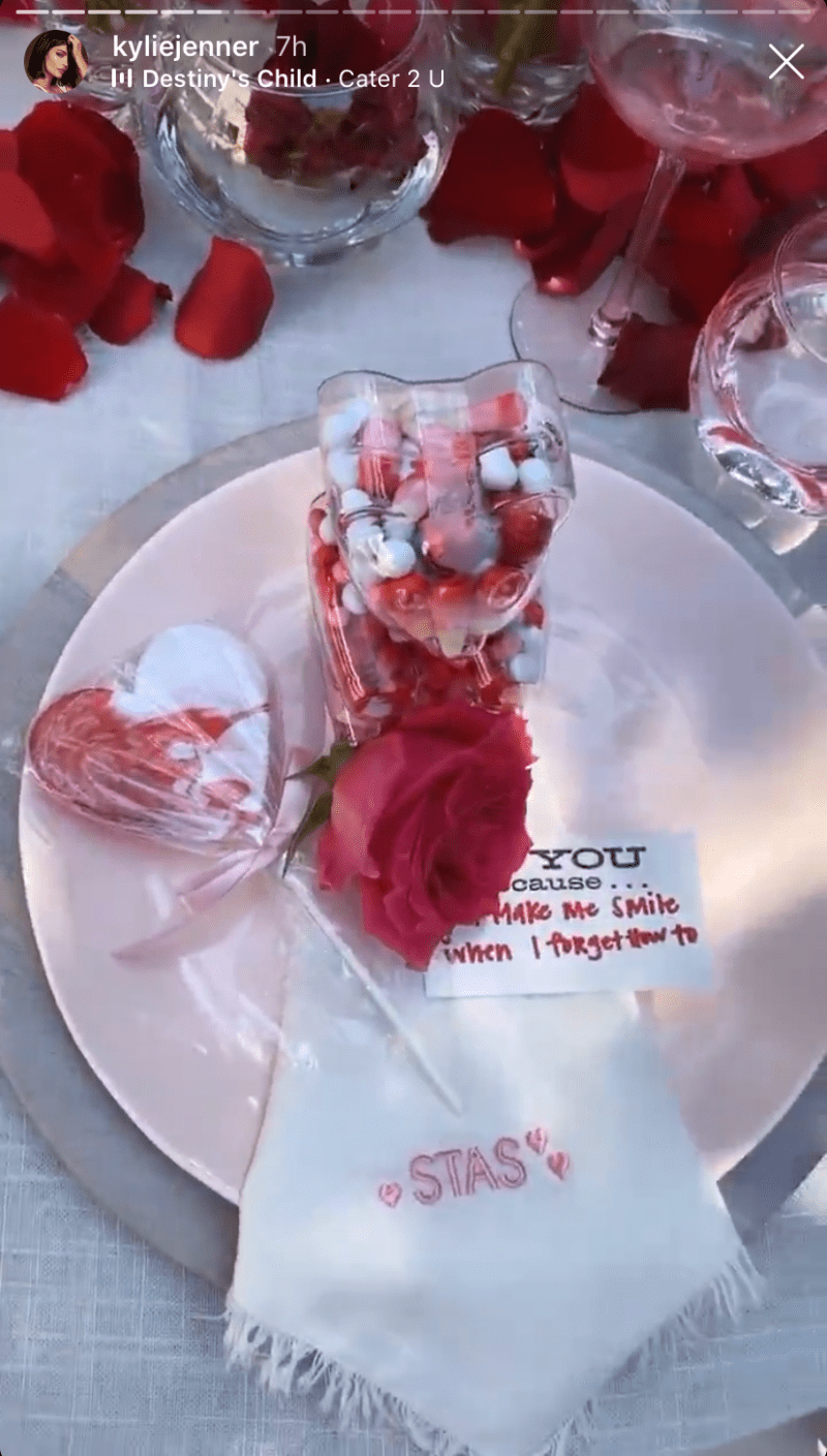 Kylie Jenner Valentine's Day Drink and Draw Party