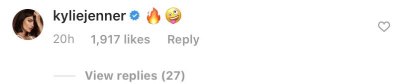 Kylie Jenner Normani Instagram Comment