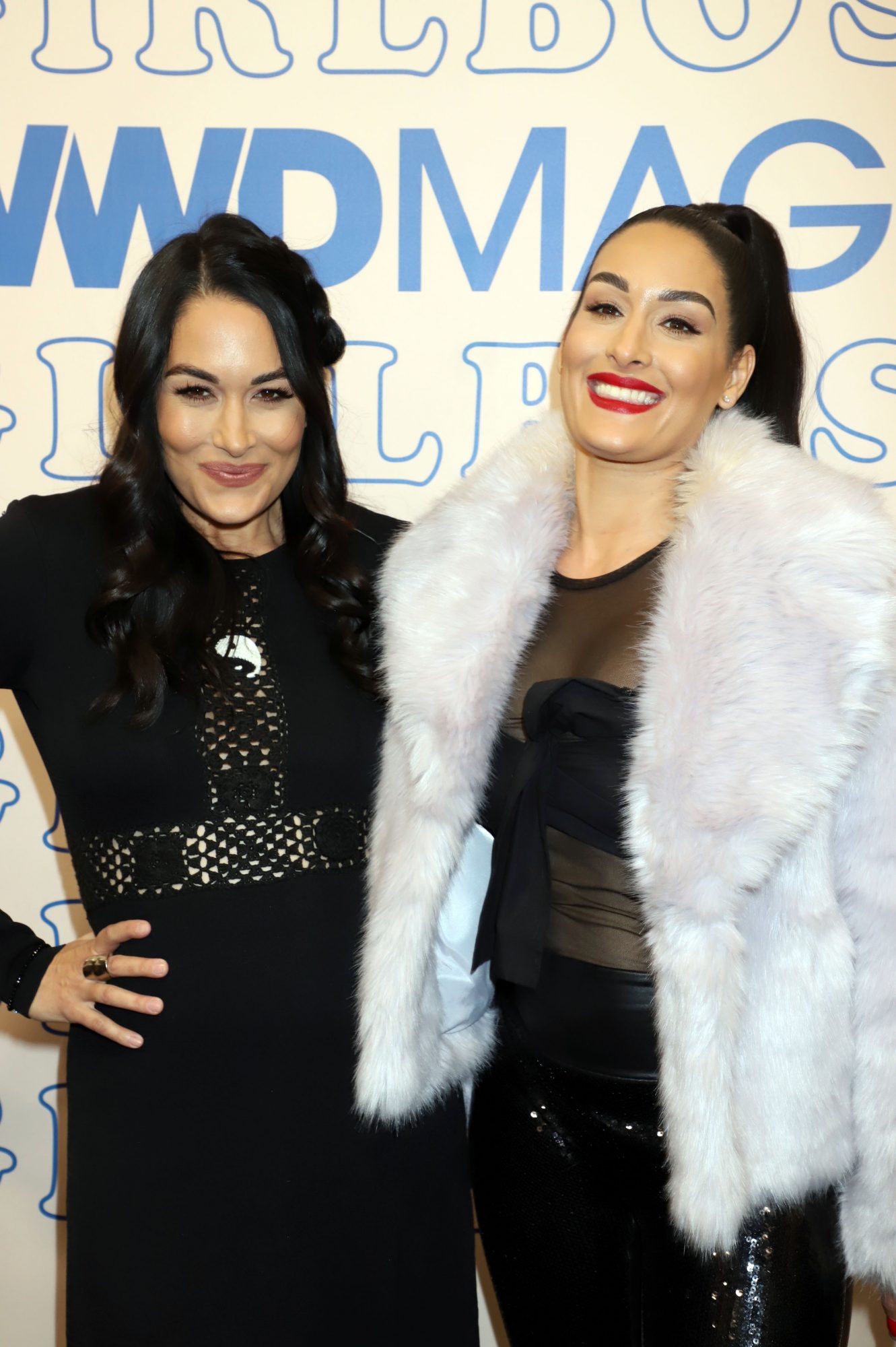 Nikki Bella and Brie Bella Show Off Baby Bumps During Lunch