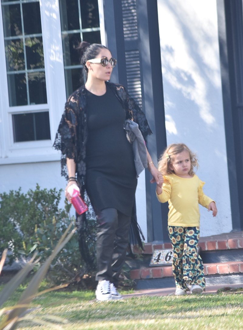 Pregnant Nikki Bella and Brie Bella at Farmer's Market