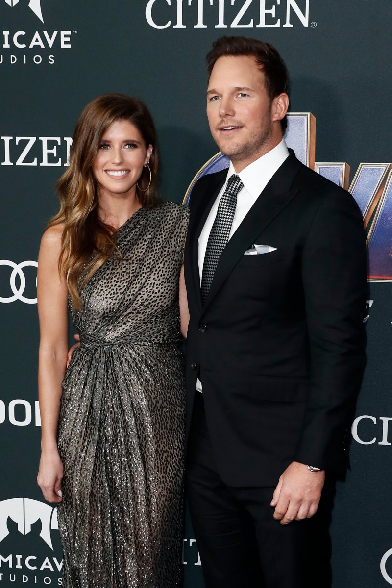 Chris Pratt and Katherine Schwarzenegger Smile on Red Carpet at Avengers Premiere
