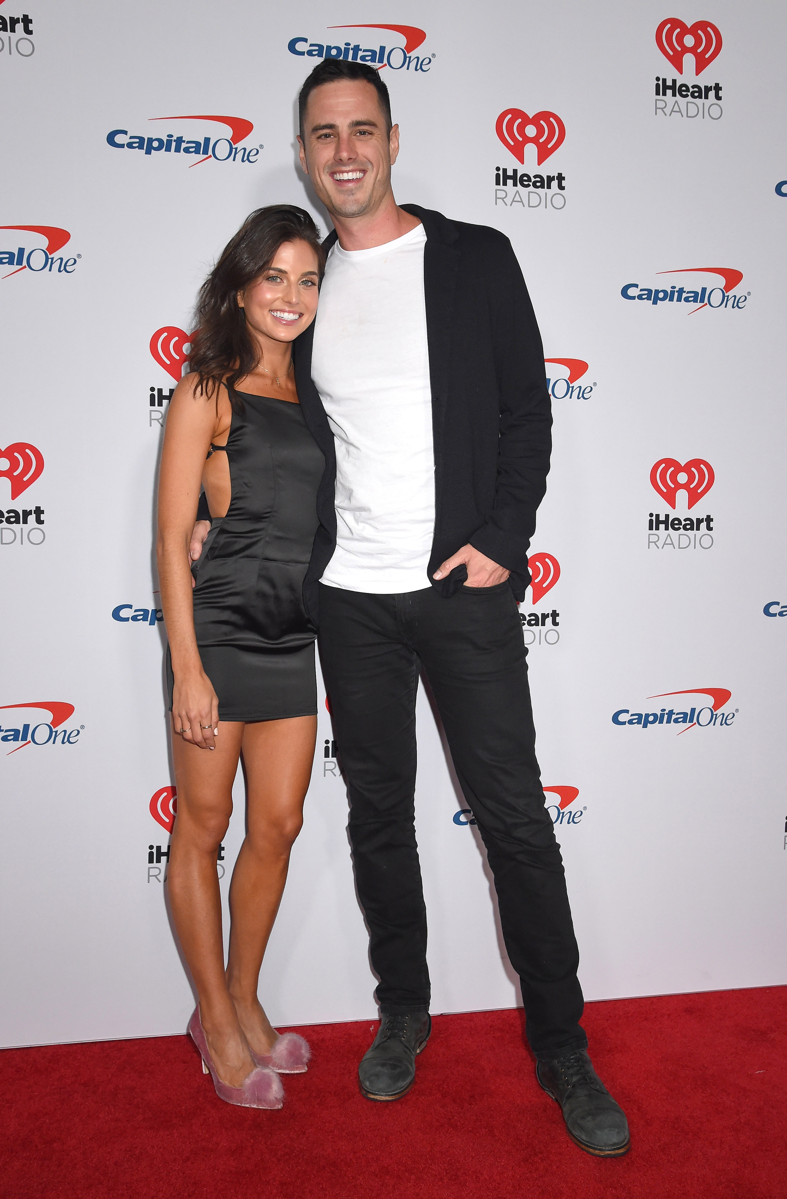 Ben Higgins and Girlfriend Jesse Clarke Smile on IheartRadio Red Carpet
