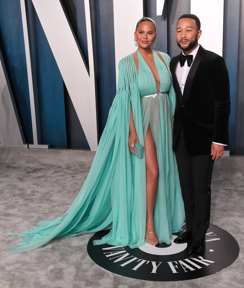 Chrissy Teigen and John Legend Vanity Fair Oscar Party, Arrivals, Los Angeles, USA - 09 Feb 2020