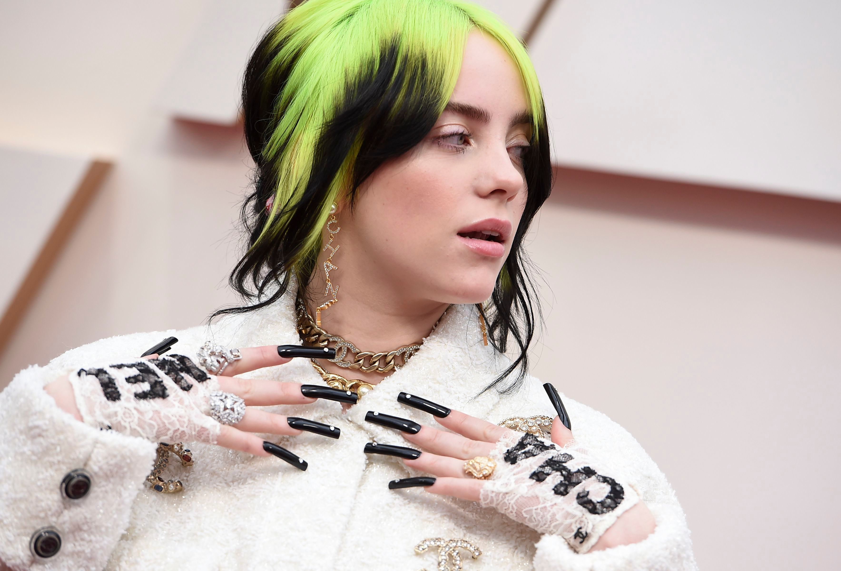 Billie Eilish Chanel Details 92nd Academy Awards - Arrivals, Los Angeles, USA - 09 Feb 2020