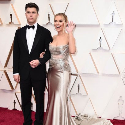 Colin Jost, Scarlett Johansson Oscars 92nd Academy Awards - Arrivals, Los Angeles, USA - 09 Feb 2020