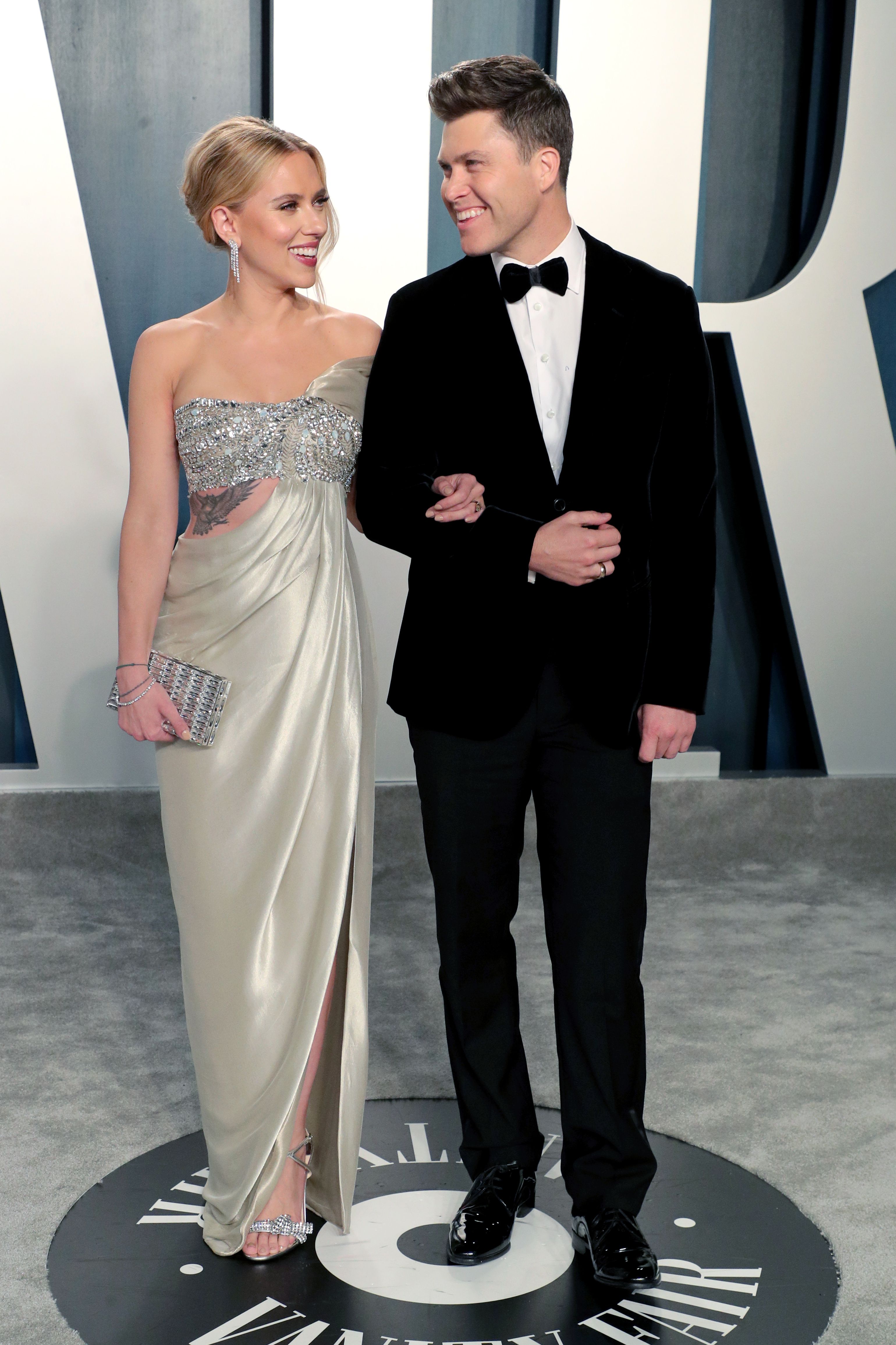 Scarlett Johansson and Colin Jost Vanity Fair Oscar Party, Arrivals, Los Angeles, USA - 09 Feb 2020