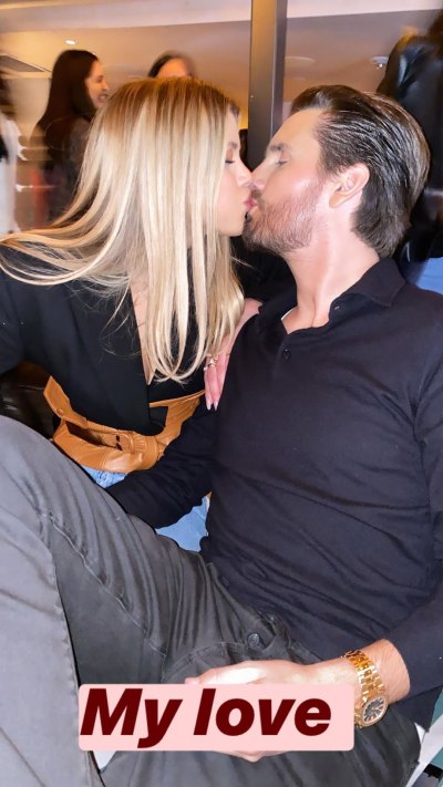 Scott Disick Kisses Girlfriend Sofia Richie in Instagram Photo