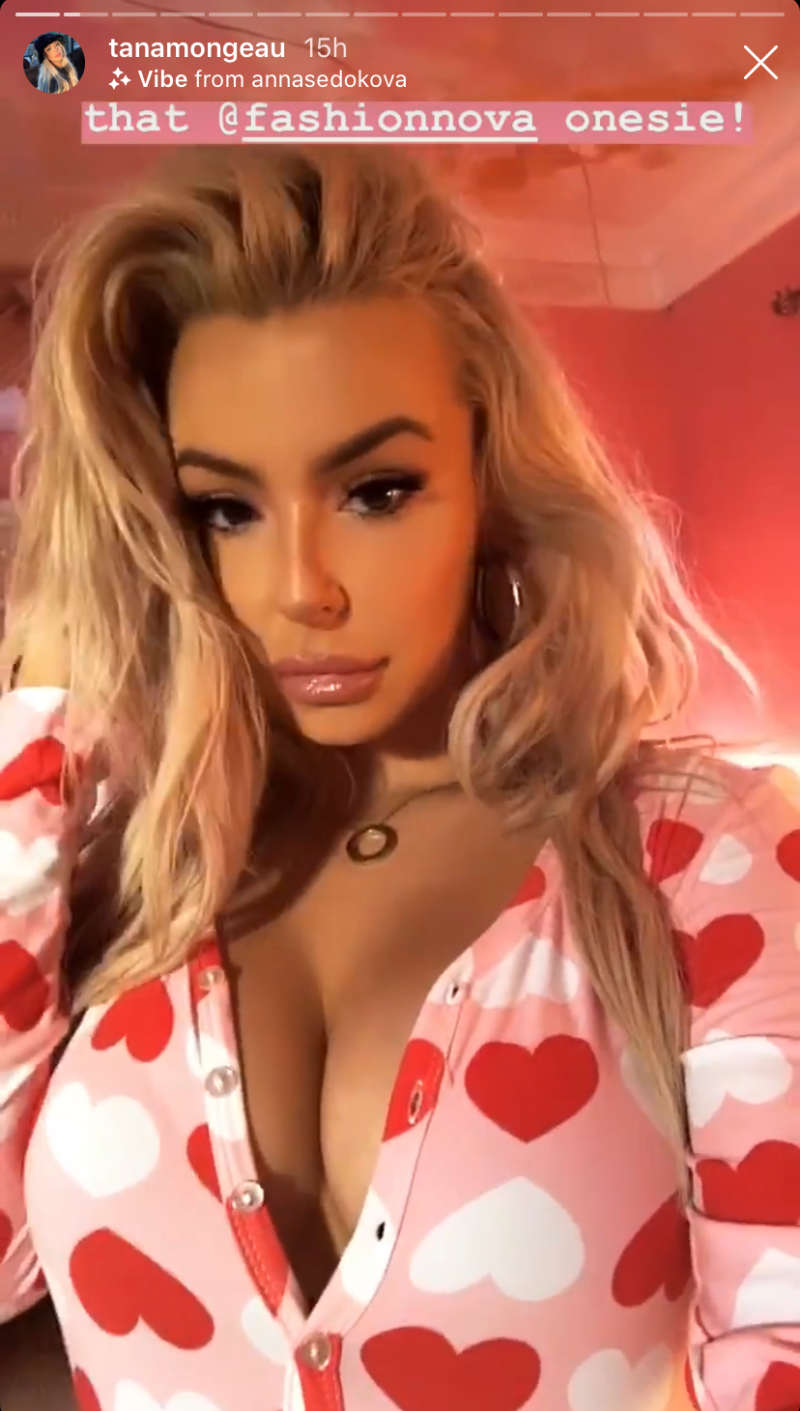 Tana Mongeau Valentine's Day Style