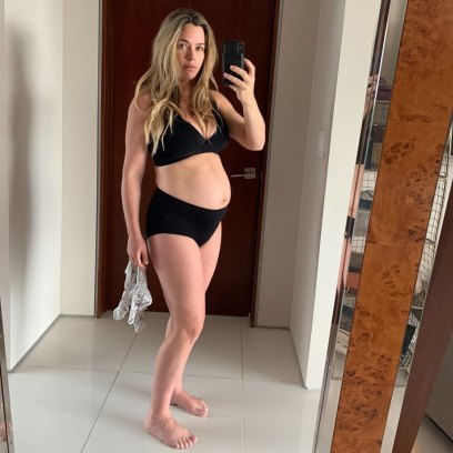 Teddi Mellencamp Poses in Black Bra and Underwear Three Days After giving Birth to Daughter Dove
