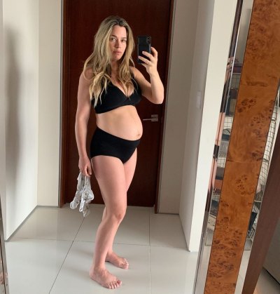 Teddi Mellencamp Poses in Black Bra and Underwear Three Days After giving Birth to Daughter Dove