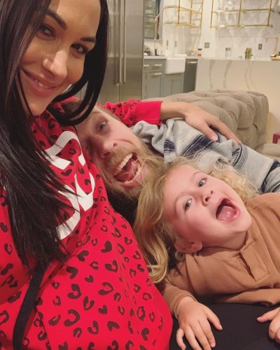 Brie Bella Smiles in Selfie With Husband Daniel Bryan and Daughter Birdie