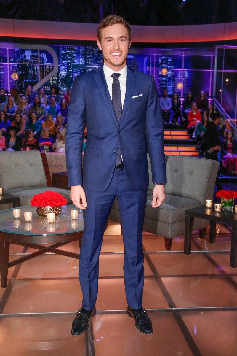 Bachelor Peter Weber Smiles While Wearing a Blue Suit