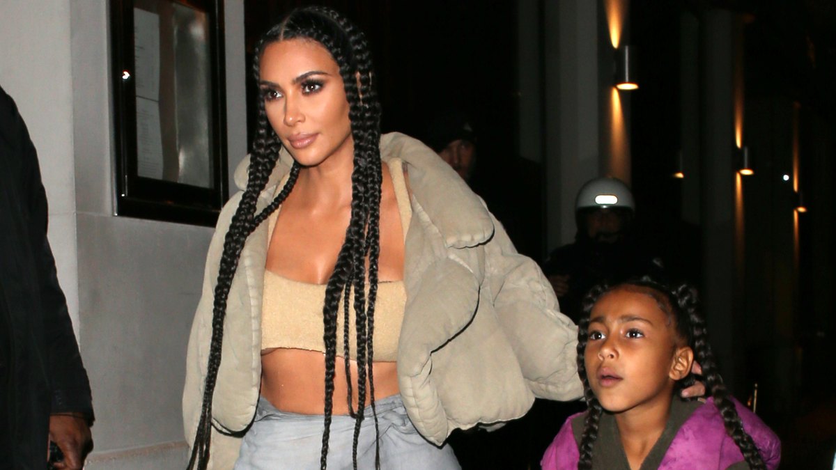 Kim Kardashian and North West Post-Yeezy Fashion Show in Paris