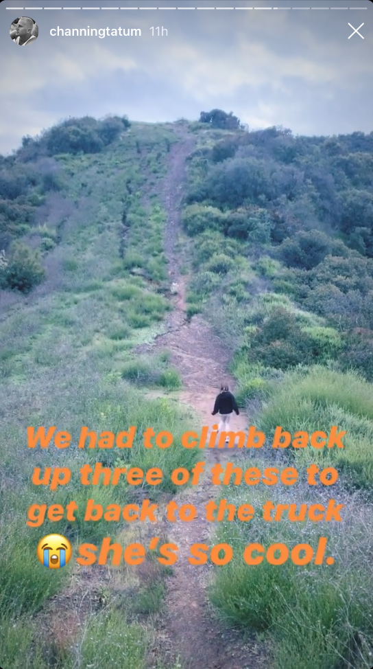 channing tatum daughter everly hike