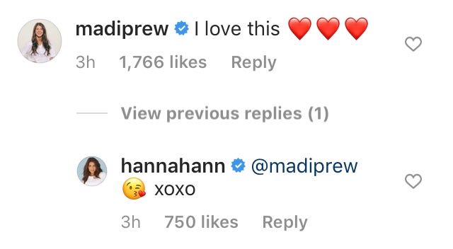 Madison Prewett Comments on Hannah Ann Sluss Instagram Photo After Peter Weber Breakup
