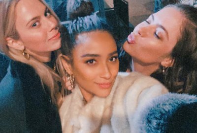 Shay Mitchell Takes Selfie With Ashley Benson and Cait Bailey During Paris Fashion Week