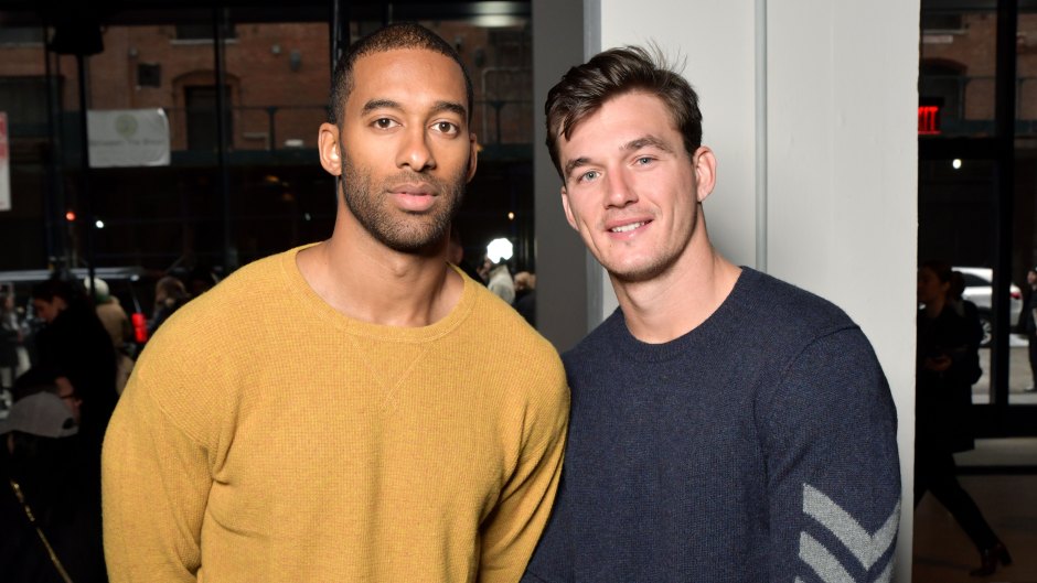 Tyler Cameron Poses With Friend Matt James Before Clare Crawleys Season of The Bachelorette