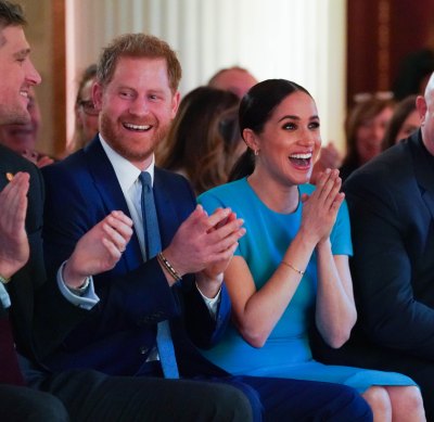 Prince Harry and Meghan Markle React to Surprise Engagement 4th Endeavour Fund Awards, Mansion House, London, UK - 05 Mar 2020