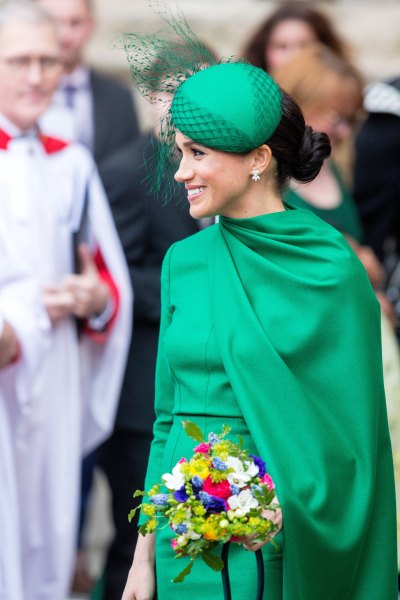 Meghan Markle Green Dresss and Hat Commonwealth Day Service, Westminster Abbey, London, UK - 09 Mar 2020