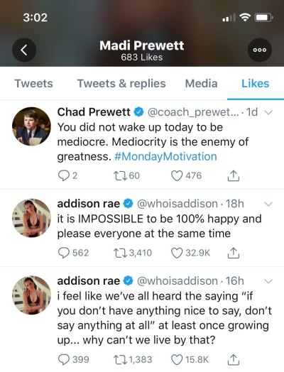 Madison Prewett Likes Tweets About Please Everybody Amid Drama With Nick Viall