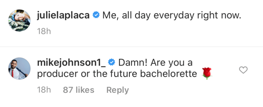 Mike Johnson Comments on Bachelor Producer Julie Laplaca Photo