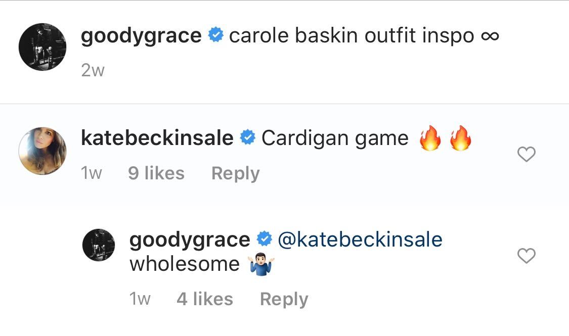 Kate Beckinsale Tells Rumored Boyfriend Goody Grace His Cardigan Is Fire