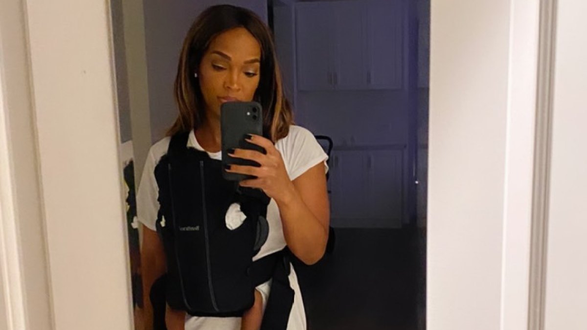 Malika Haqq Snaps a Mirror Selfie With Newborn Son Ace Flores