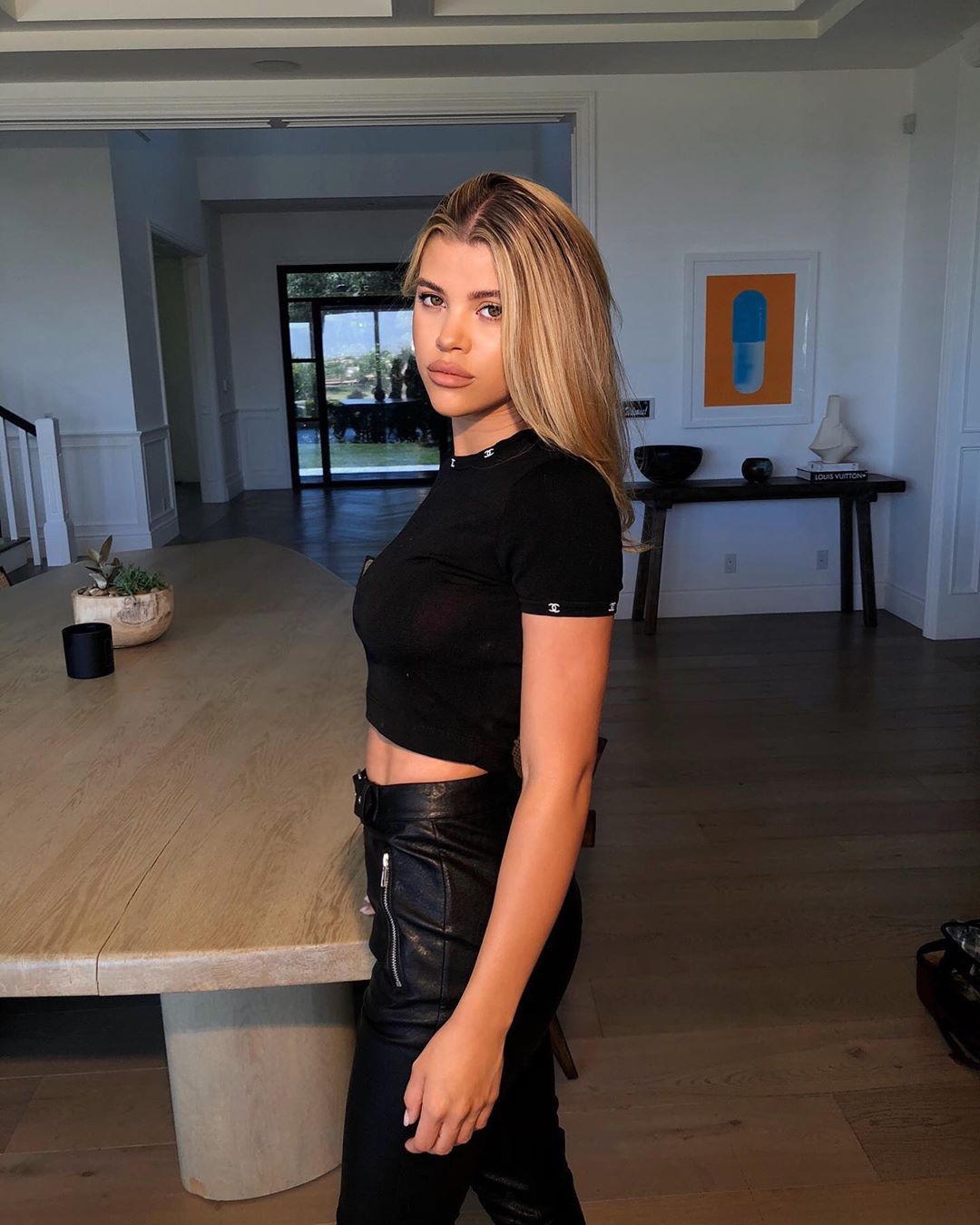 Sofia Richie Poses in Her Living Room
