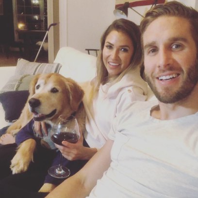 Bachelorette Kaitlyn Bristowe Smiles With Ex Fiance Shawn Lowe and Dog Tucker