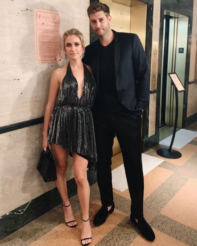 Kristin Cavallari Wears Sparkly Black Dress with Ex Husband Jay Cutler in All Black Suit