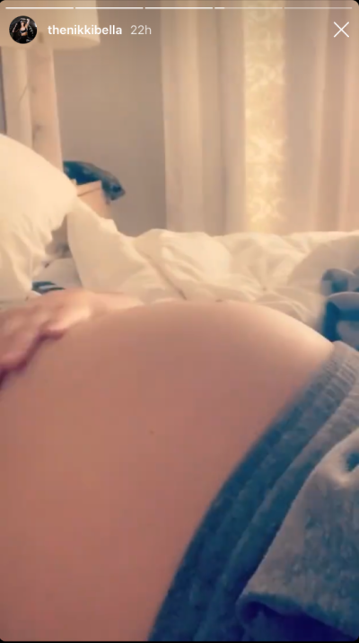 nikki bella baby bump april 18 2020