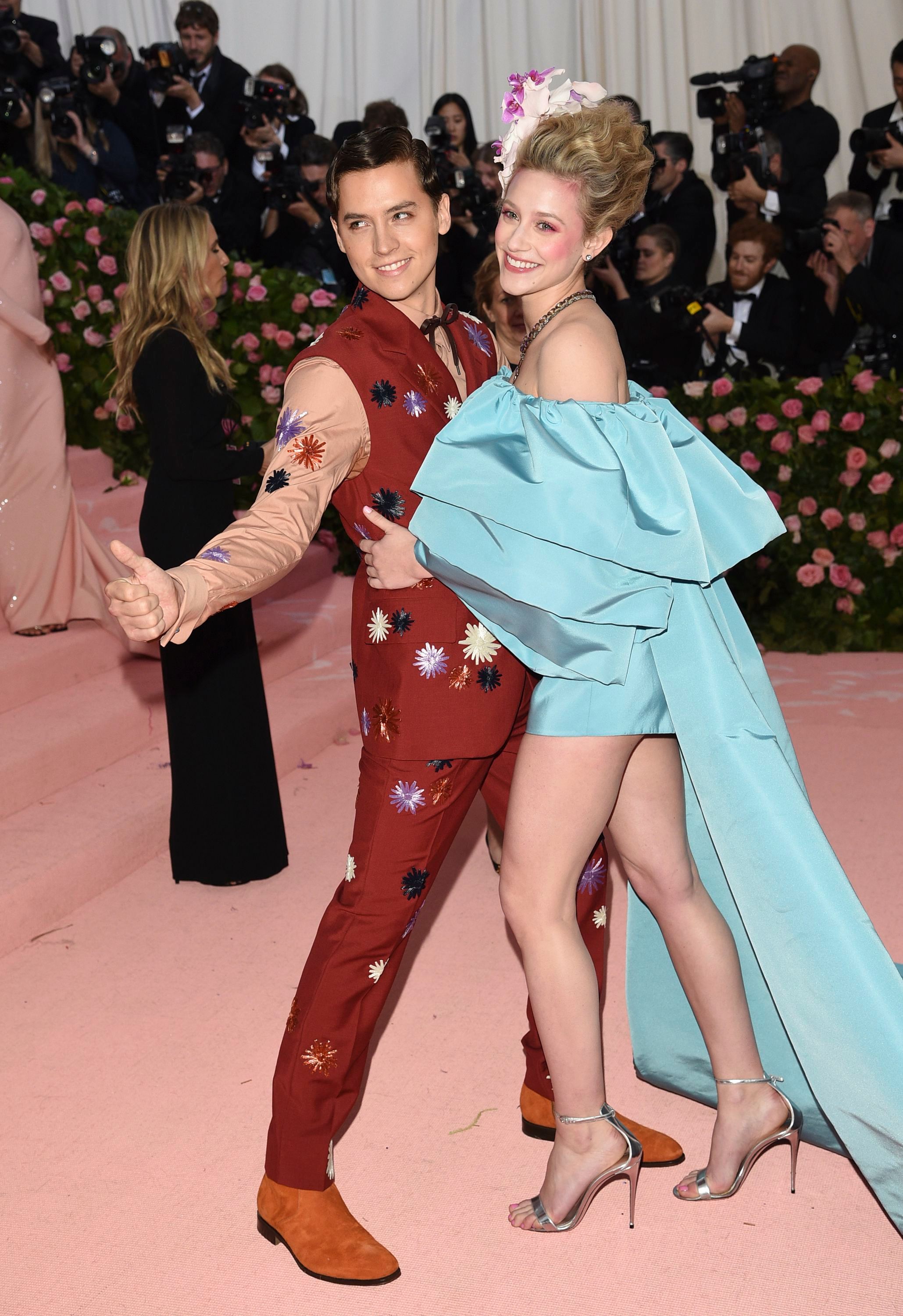 Cole Sprouse and Lili Reinhart 2019 Met Gala
