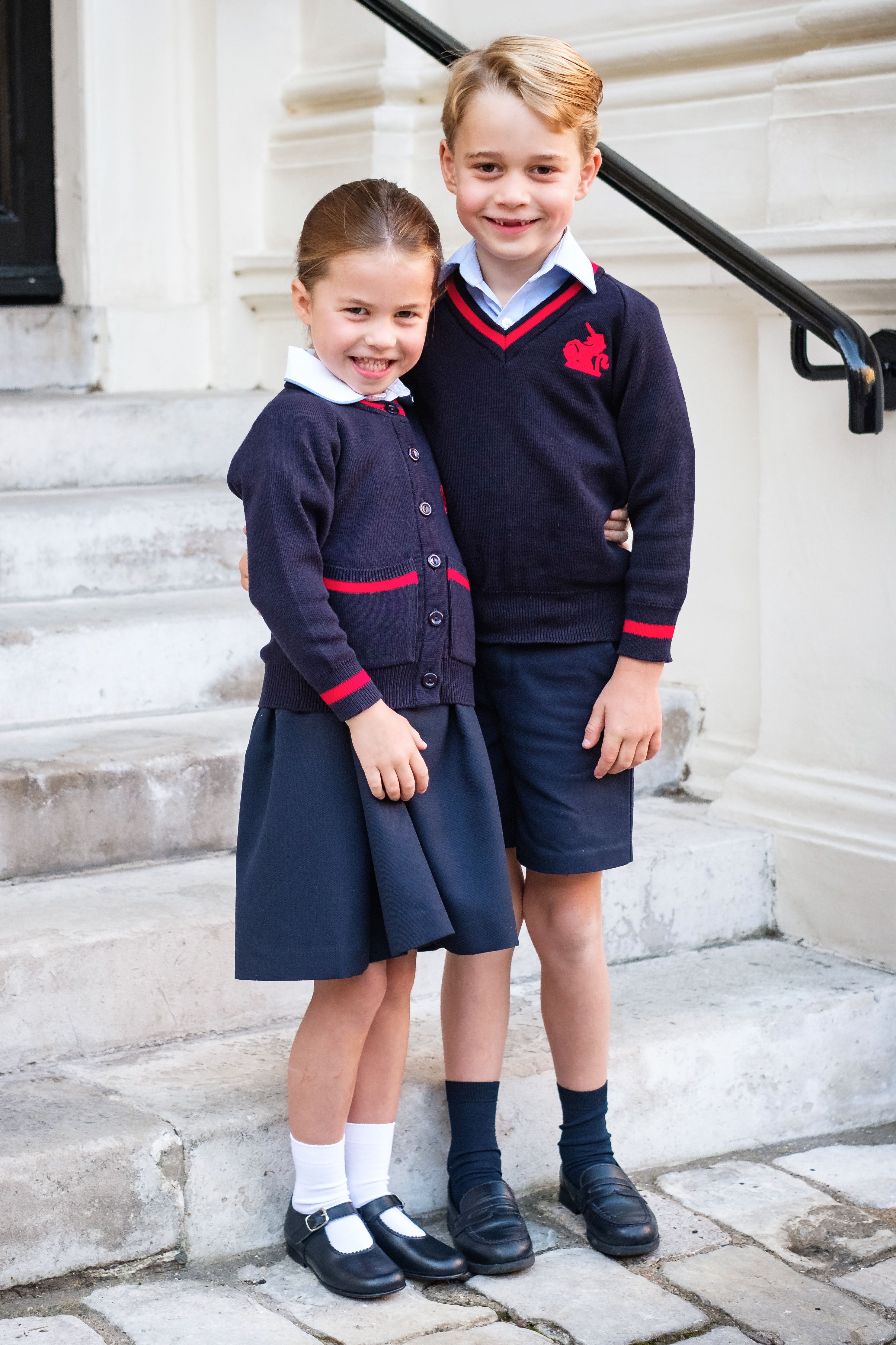 Princess Charlotte First Day of School With Prince George