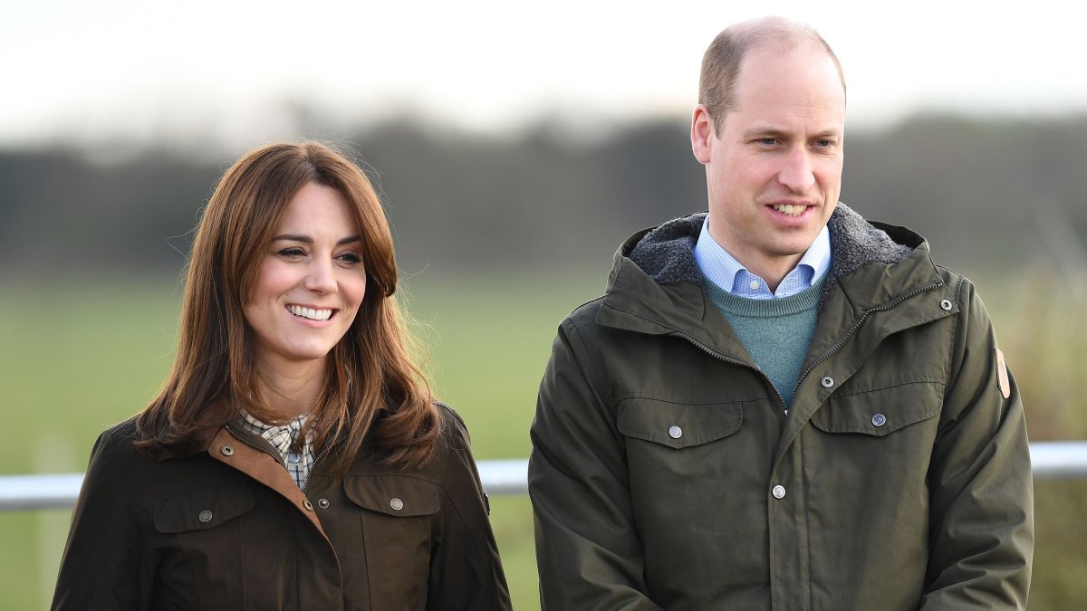 Kate Middleton and Prince William Smile Outside Wearing Green Coats