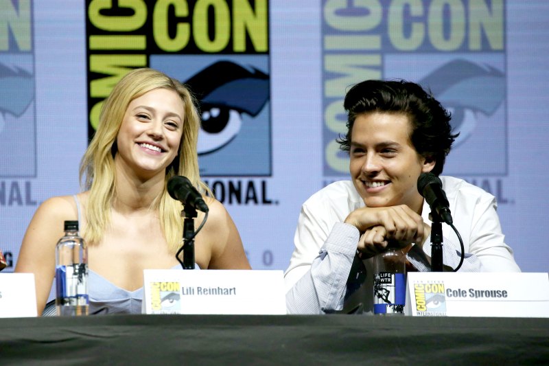 Lili Reinhart and Cole Sprouse Smile During COmic Con 2018