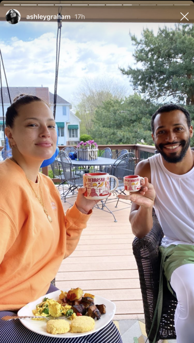 Ashley Graham and Justin Ervin