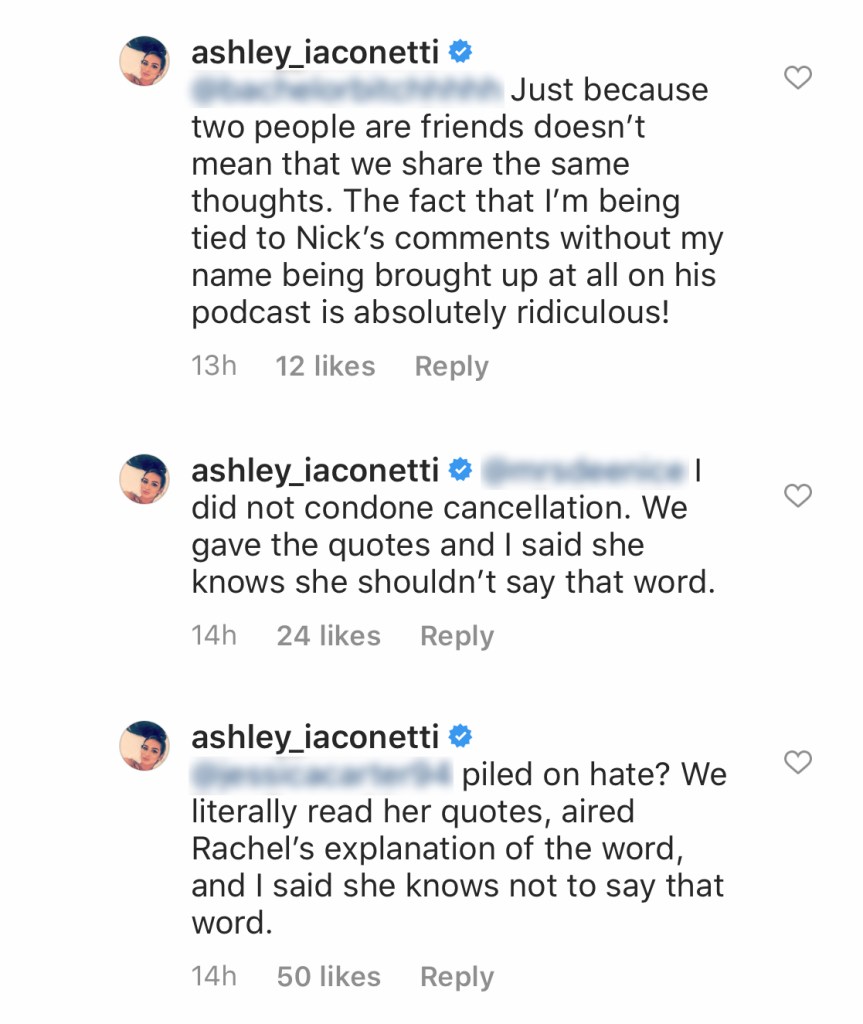 Bachelor Nation Alum Ashley Iaconetti Responds to People Who Said She 'Canceled' Hannah Brown