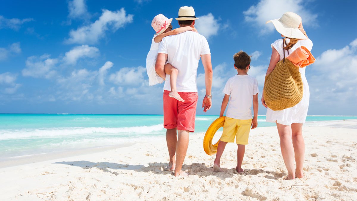 Family in sun