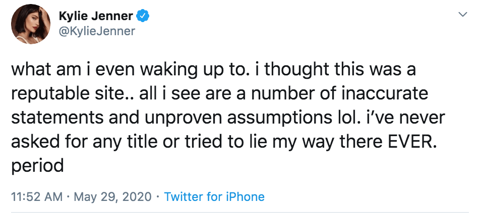 Kylie Jenner Slams Forbes’ Scathing Claims Her Empire Is ‘a Web of Lies’