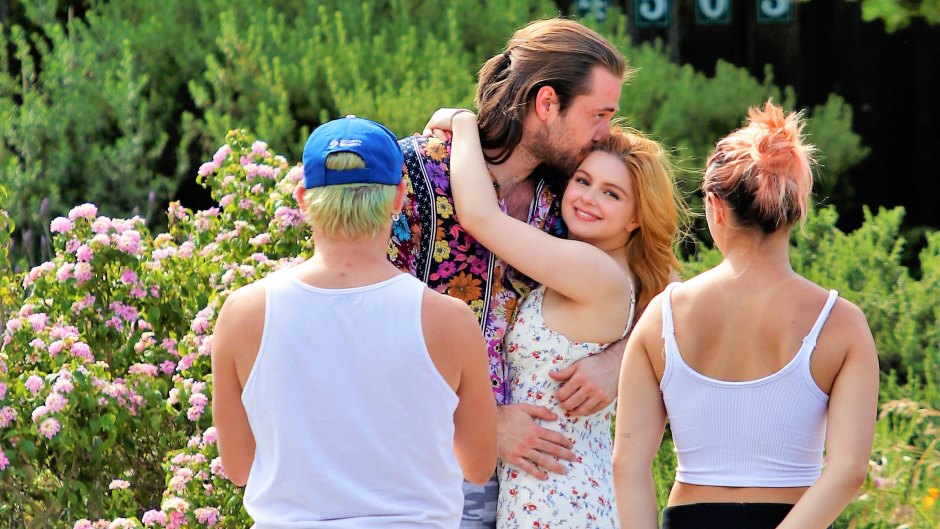 Modern Family Actress Ariel Winter Wears Flowered Dress and Hugs Boyfriend Luke Benward on His Birthday