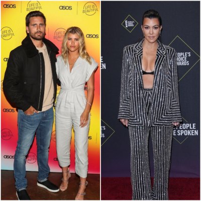 Scott Disick, Sofia Richie and Kourtney Kardashian