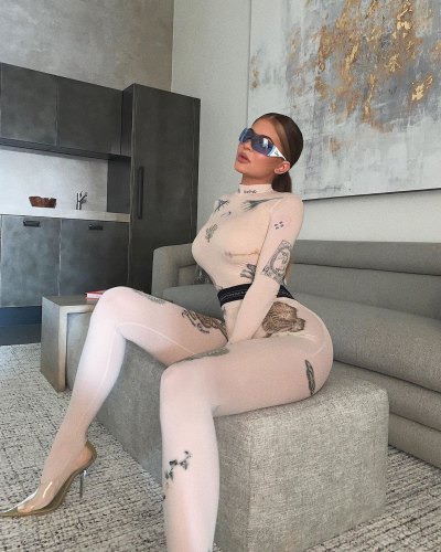 kylie-jenner-marine-serre-tattoo-bodysuit-ig
