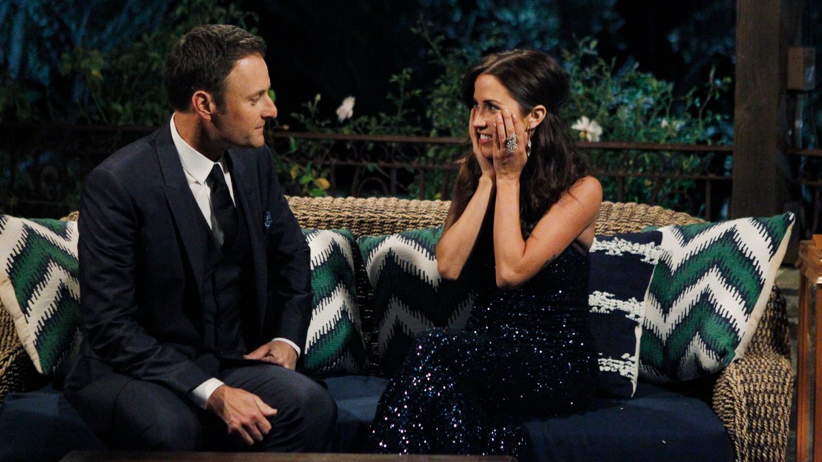 Bachelorette Kaitlyn Bristowe and Chris Harrison During Season 11