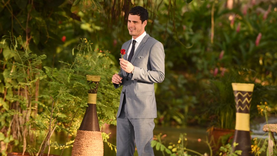 Ben Higgins Stands with Rose During The Bachelor Season 20 Finale
