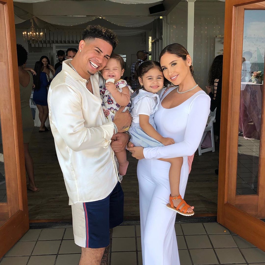 Austin McBroom and Catherine Paiz With Daughters Elle and Alaia