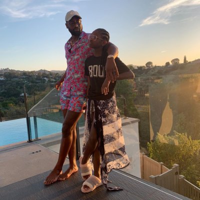 Dwyane Wade and Zaya Wade