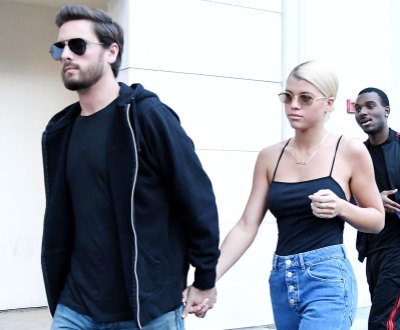Scott Disick Leading Sofia Richie by the Hand