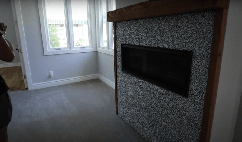 Bachelor Arie Luyendyk and Lauren Burnham House Tour Bedroom Fireplace